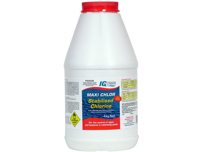 4kg IQ MAXI CHLOR STABILISED GRANULAR CHLORINE & SALT BOOST